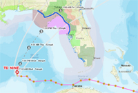 Tropical Depression Nine